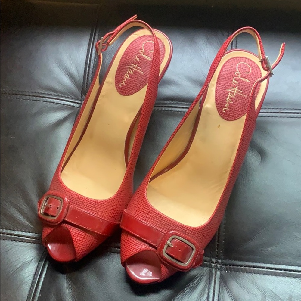 NEVER WORN - Cole Haan Size 7.5 Red Heels